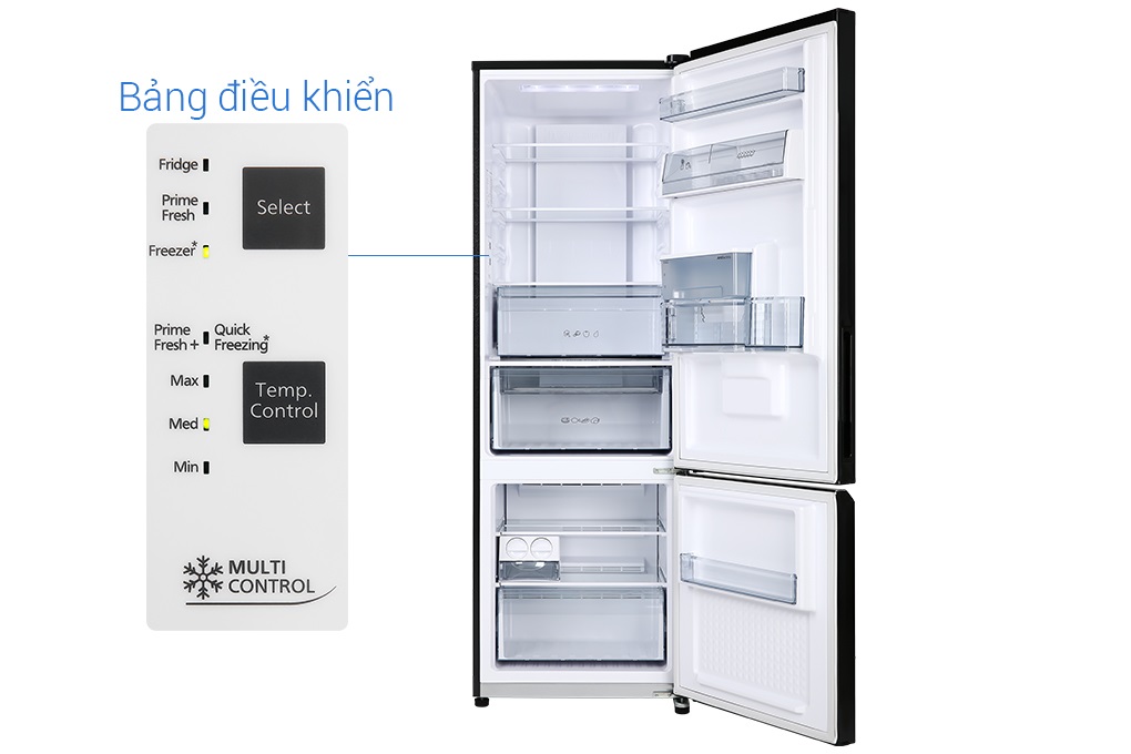 Tủ lạnh Panasonic Inverter 322 lít NR-BC360WKVN - Chính hãng