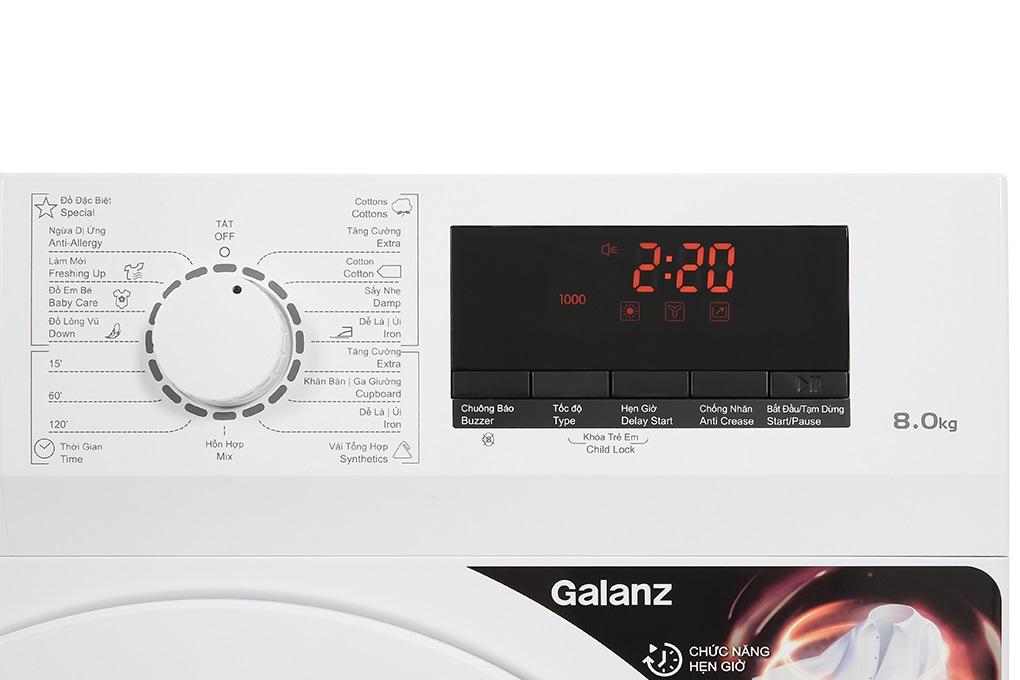 Máy sấy thông hơi Galanz 8 Kg DV-80T5C(W) - Chính hãng