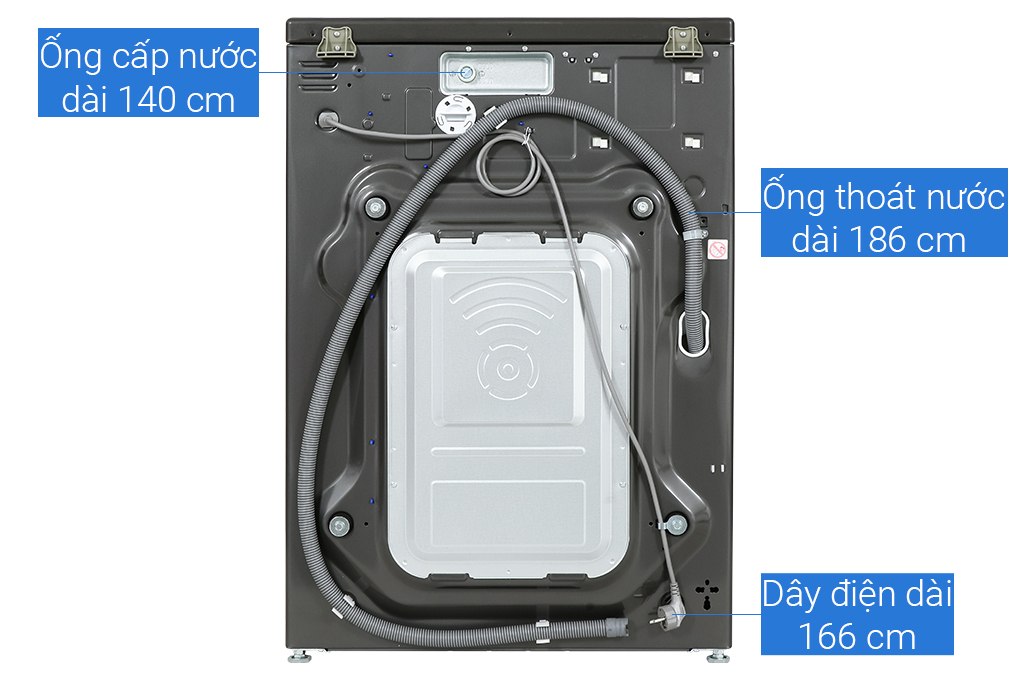 Máy giặt sấy LG Inverter 21kg/12kg F2721HVRB - Chính hãng