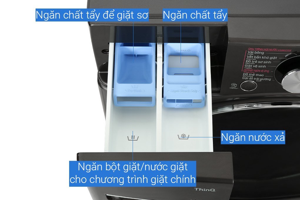 Máy giặt sấy LG Inverter 21kg/12kg F2721HVRB - Chính hãng