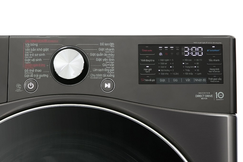 Máy giặt sấy LG Inverter 21kg/12kg F2721HVRB - Chính hãng