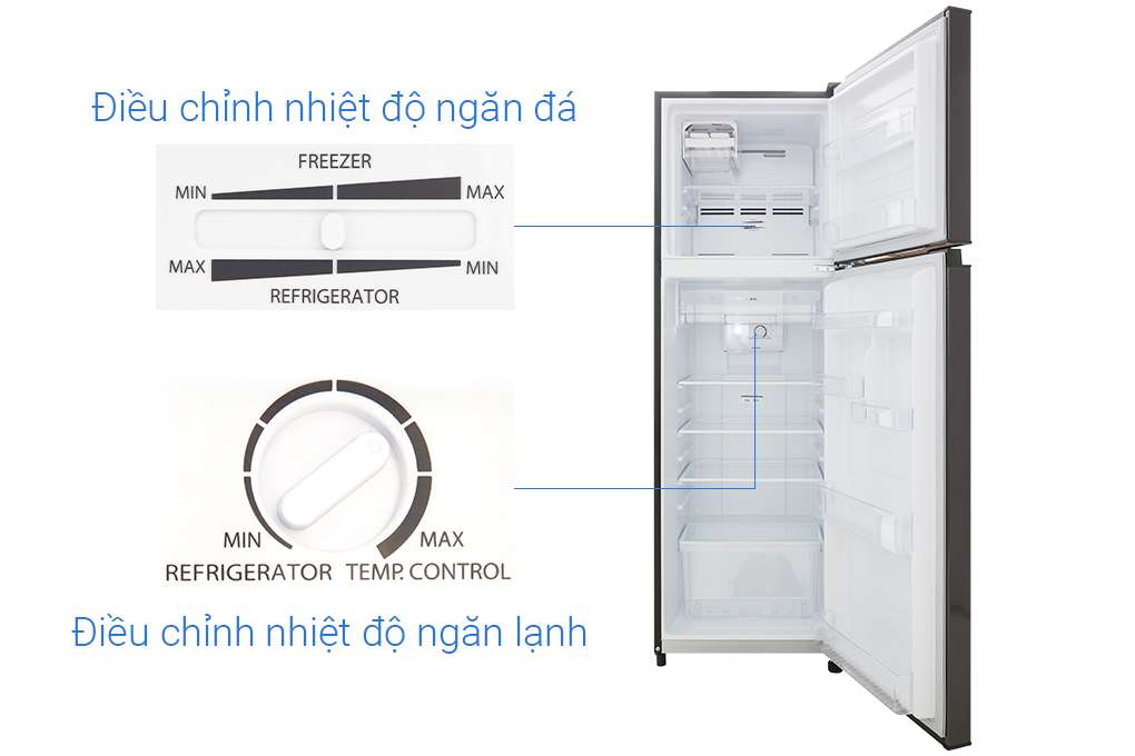 Tủ lạnh Toshiba GR-B31VU SK Inverter 253 lít