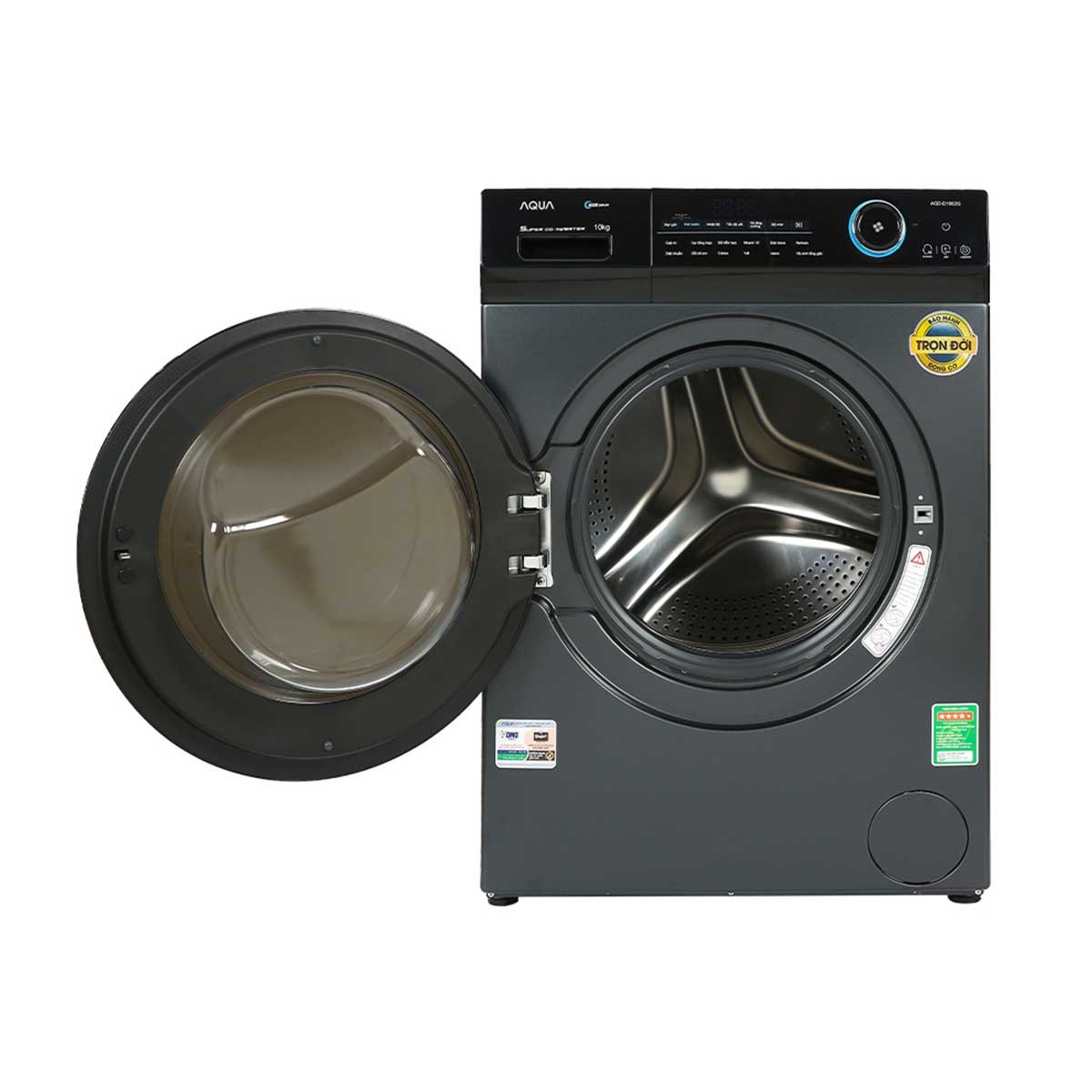 Máy giặt Aqua Inverter 10kg AQD-DD1002G.BK lồng ngang