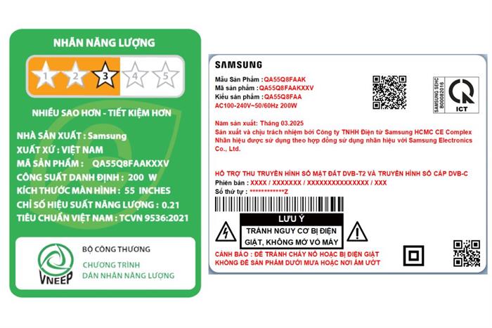 Smart Tivi QLED Tivi 4K Samsung 55inch 55Q8FA [ QA55Q8FAAKXXV ]