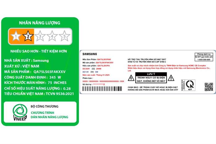 Smart Tivi Khung Tranh The Frame QLED Samsung AI 4K 75 inch QA75LS03F [ 75LS03FA ]