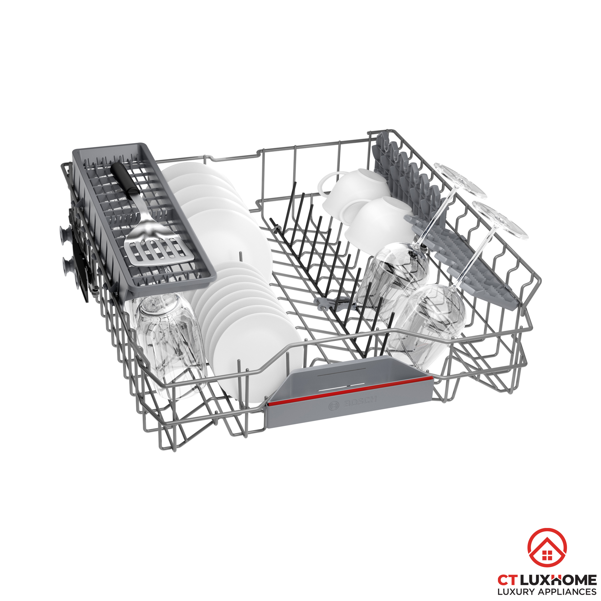 MÁY RỬA BÁT BÁN ÂM BOSCH SMI4EBS00D SERIE 4 SẤY TĂNG CƯỜNG