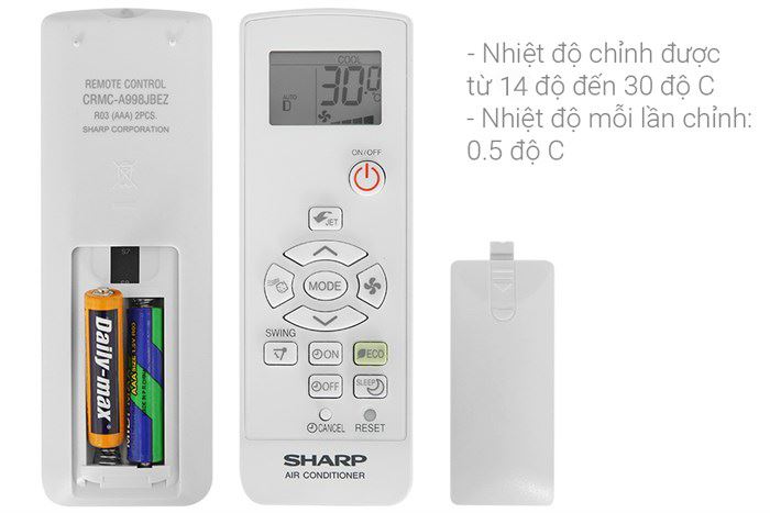Điều hòa Sharp Inverter 18000 BTU 1 chiều AH-X18ZEW