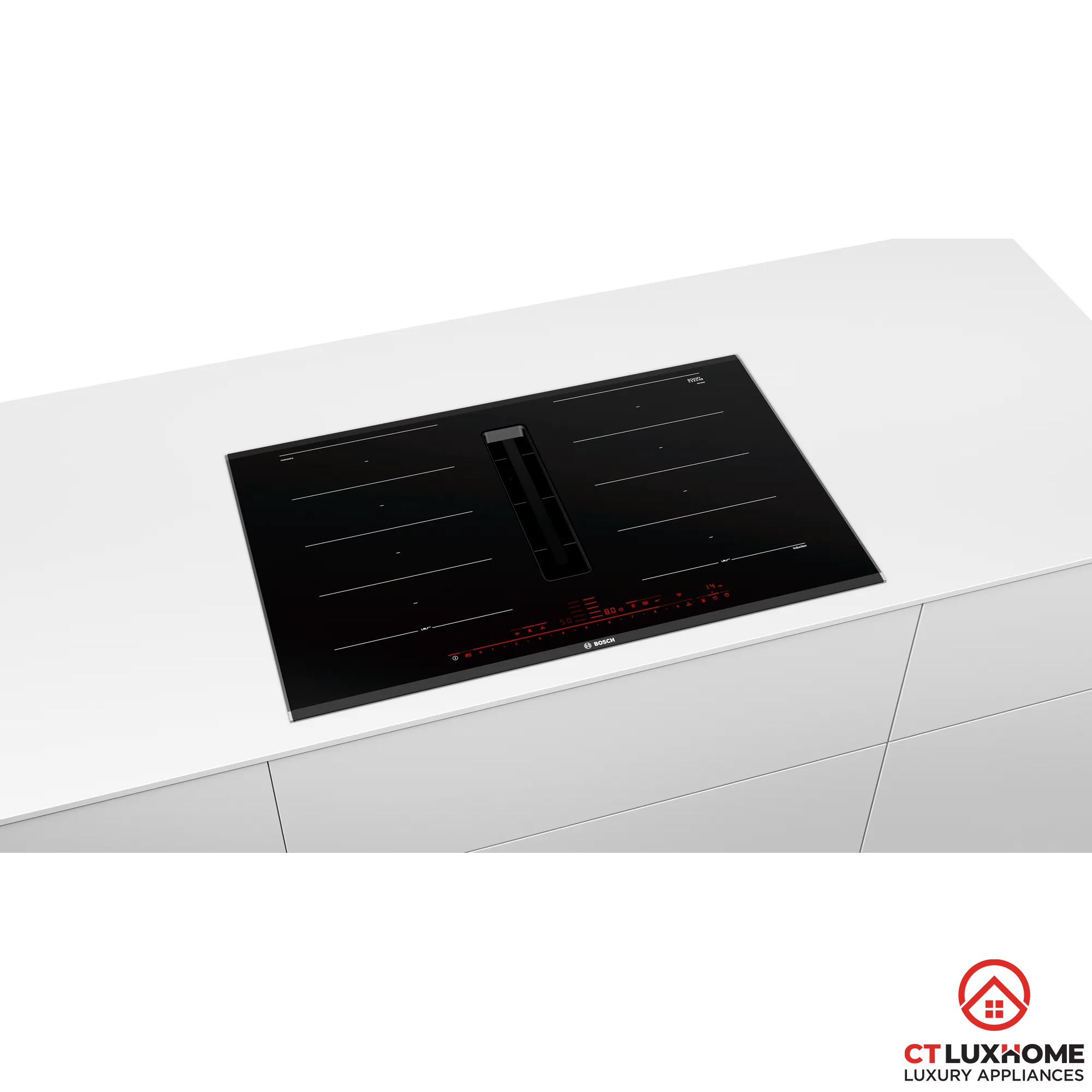 BẾP TỪ BOSCH SERIE 8 PXX875D67E ĐA ĐIỂM 4 VÙNG NẤU - TÍCH HỢP HÚT MÙI