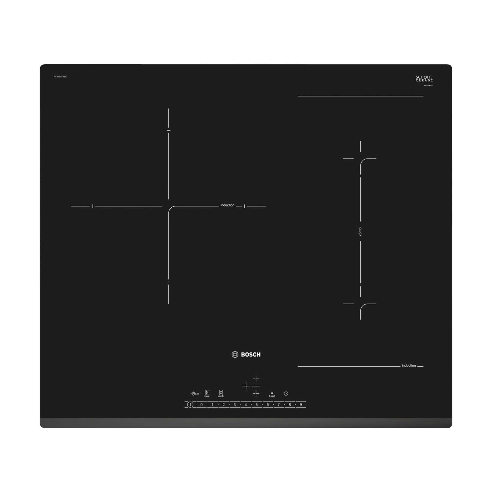 BẾP TỪ BOSCH SERIE 6 PVJ611FB5E BA VÙNG NẤU 7400W