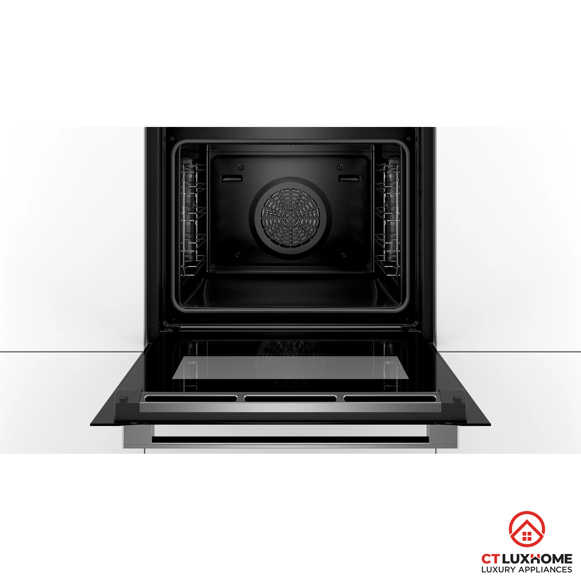 LÒ NƯỚNG ÂM TỦ BOSCH HBG633BB1 SERIE 8 71L AUTOPILOT 10