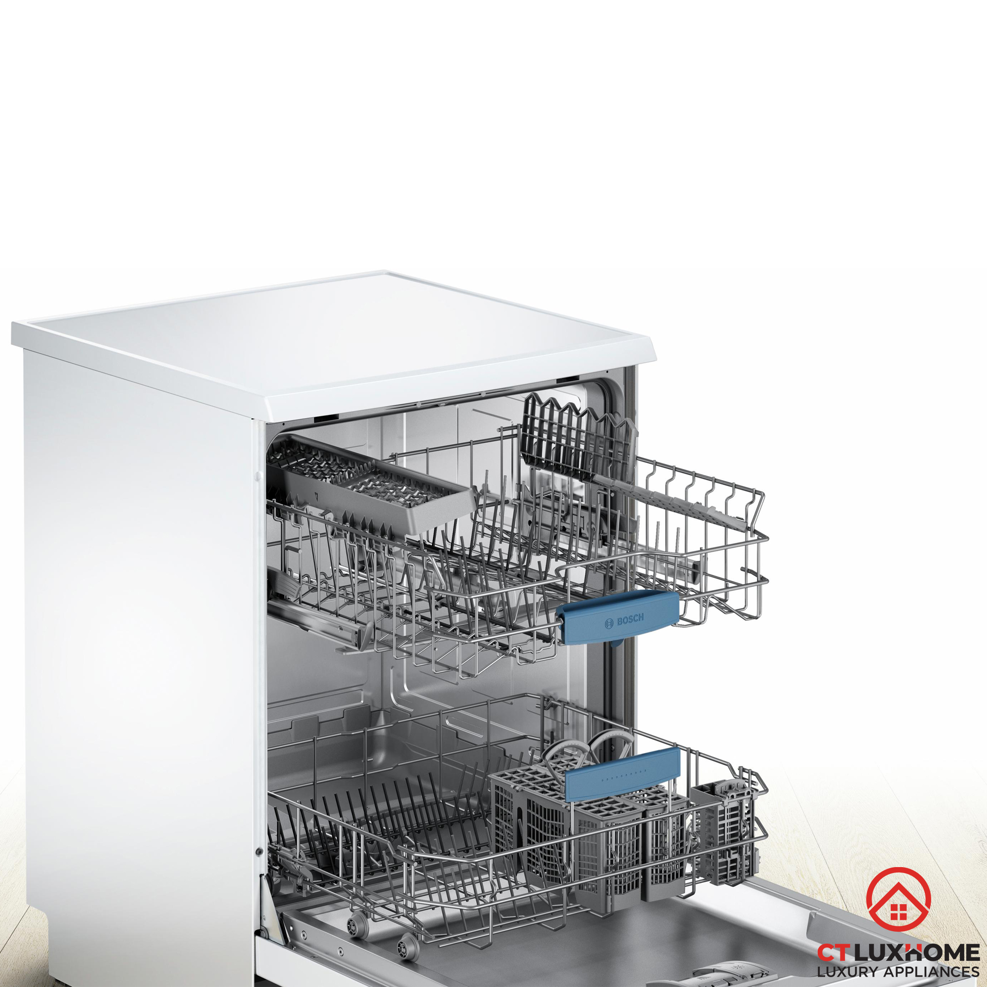 MÁY RỬA BÁT BOSCH ĐỘC LẬP SMS63L02EA SERIE 6 12 BỘ