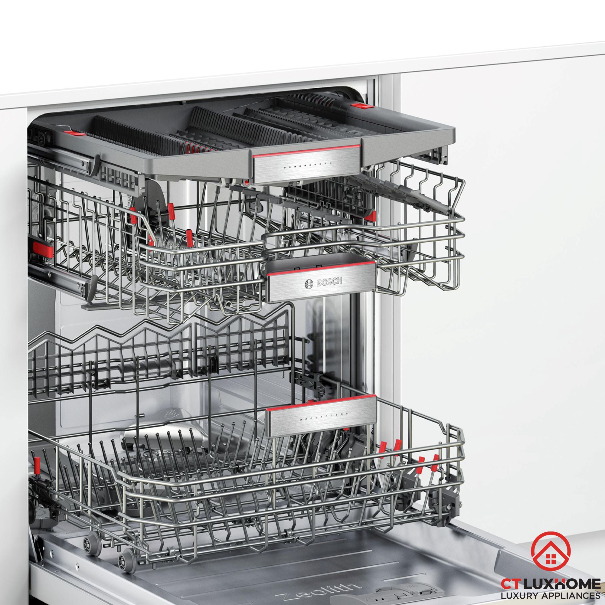 MÁY RỬA BÁT BOSCH ÂM TỦ SMV68TX06E SERIE 6 SẤY ZEOLITH