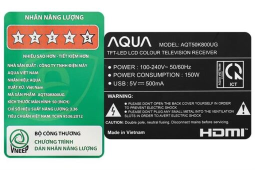 Android Tivi Aqua 50 inch AQT50K800UG