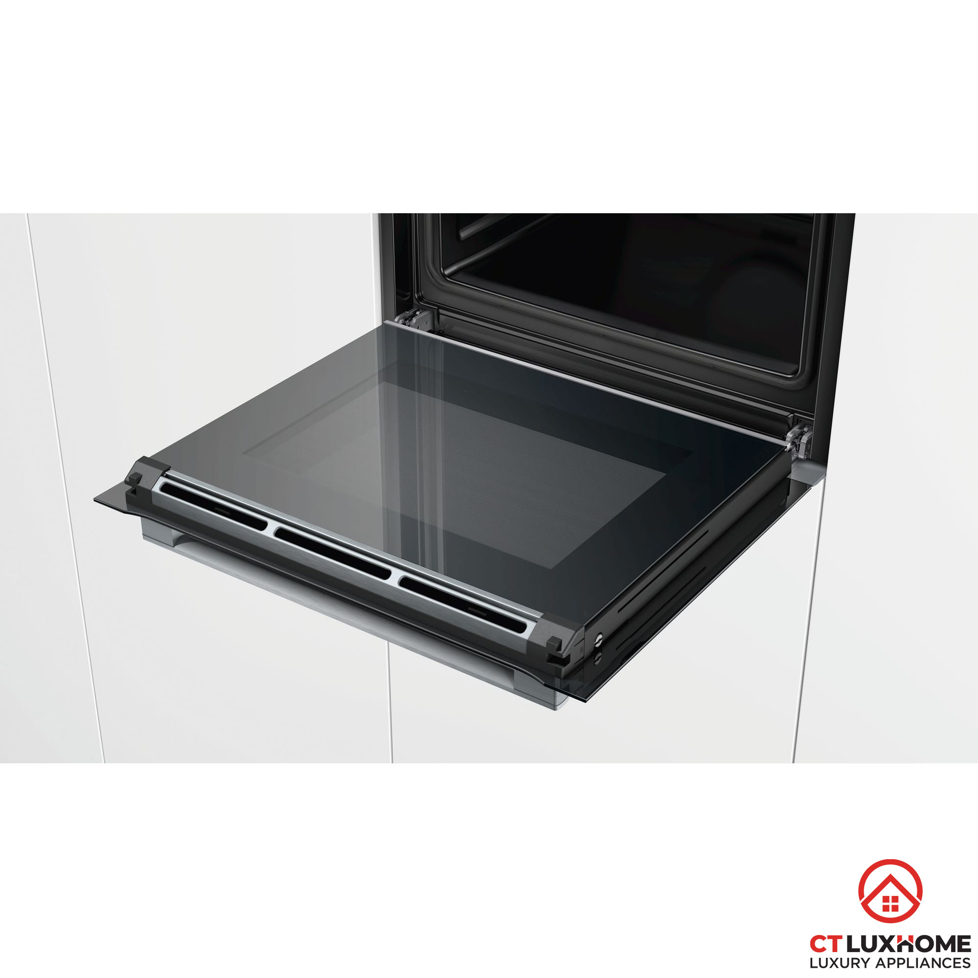 LÒ NƯỚNG ÂM TỦ BOSCH HBG634BS1 SERIE 8 71 LÍT ECOCLEAN