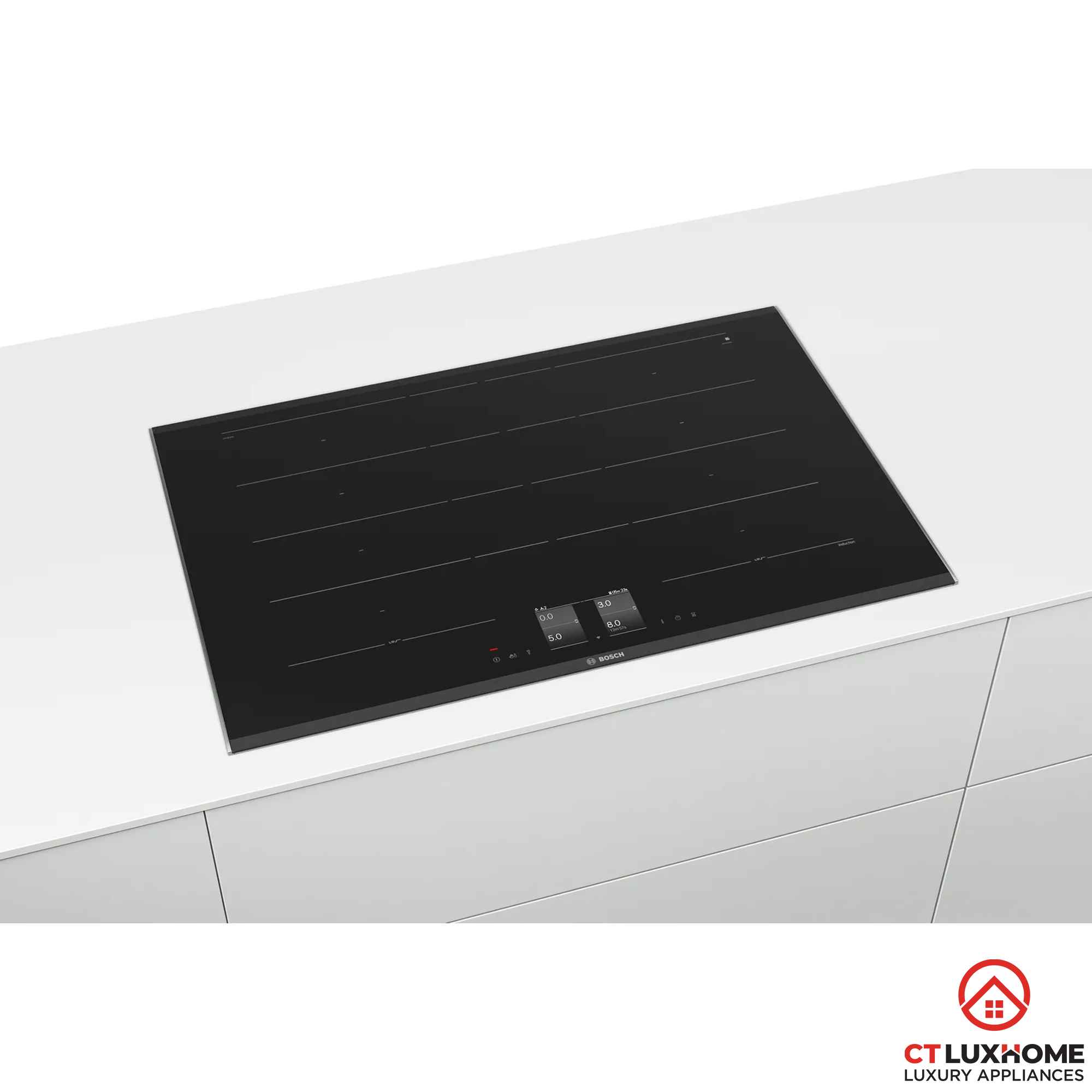 BẾP TỪ BOSCH SERIE 8 PXY875KW1E ĐA ĐIỂM 4 VÙNG NẤU 7400W