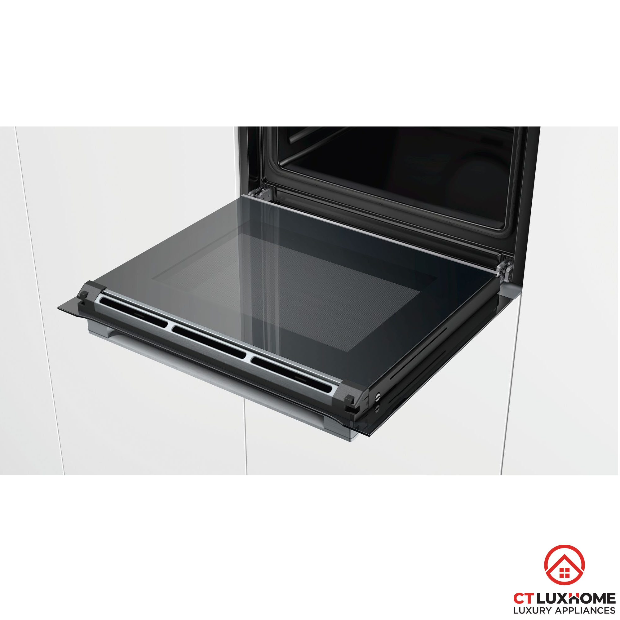 LÒ NƯỚNG ÂM TỦ BOSCH HBG635BS1 SERIE 8 71 LÍT ECOCLEAN