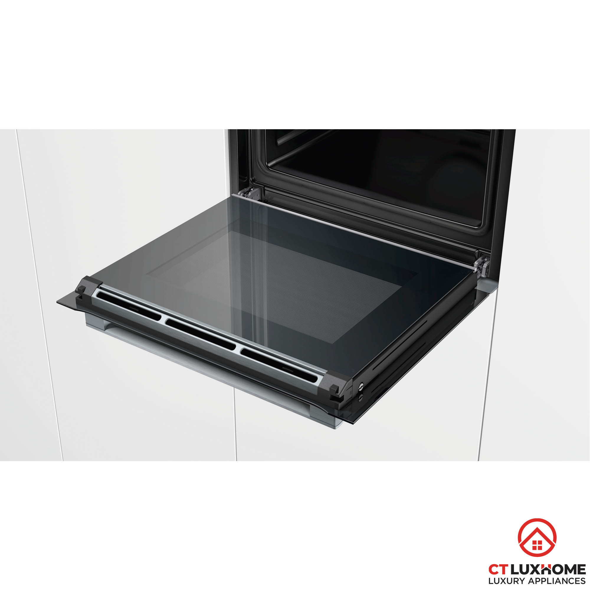 LÒ NƯỚNG BOSCH HBG6764S6B SERIE 8 71L ÂM TỦ NHIỆT PHÂN