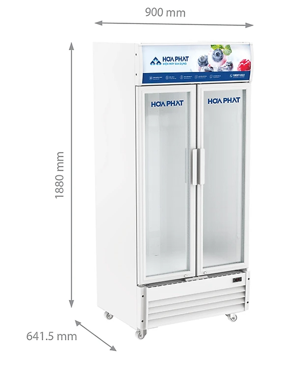 Tủ mát Hòa Phát HSR D6526 2 cánh 526L