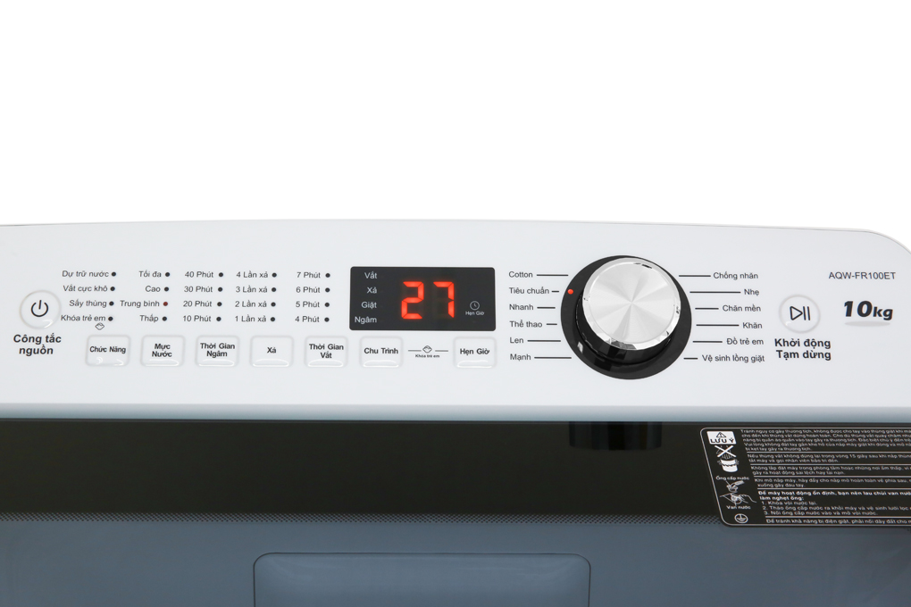 Máy giặt Aqua cửa trên 10kg AQW-FR100ET.H