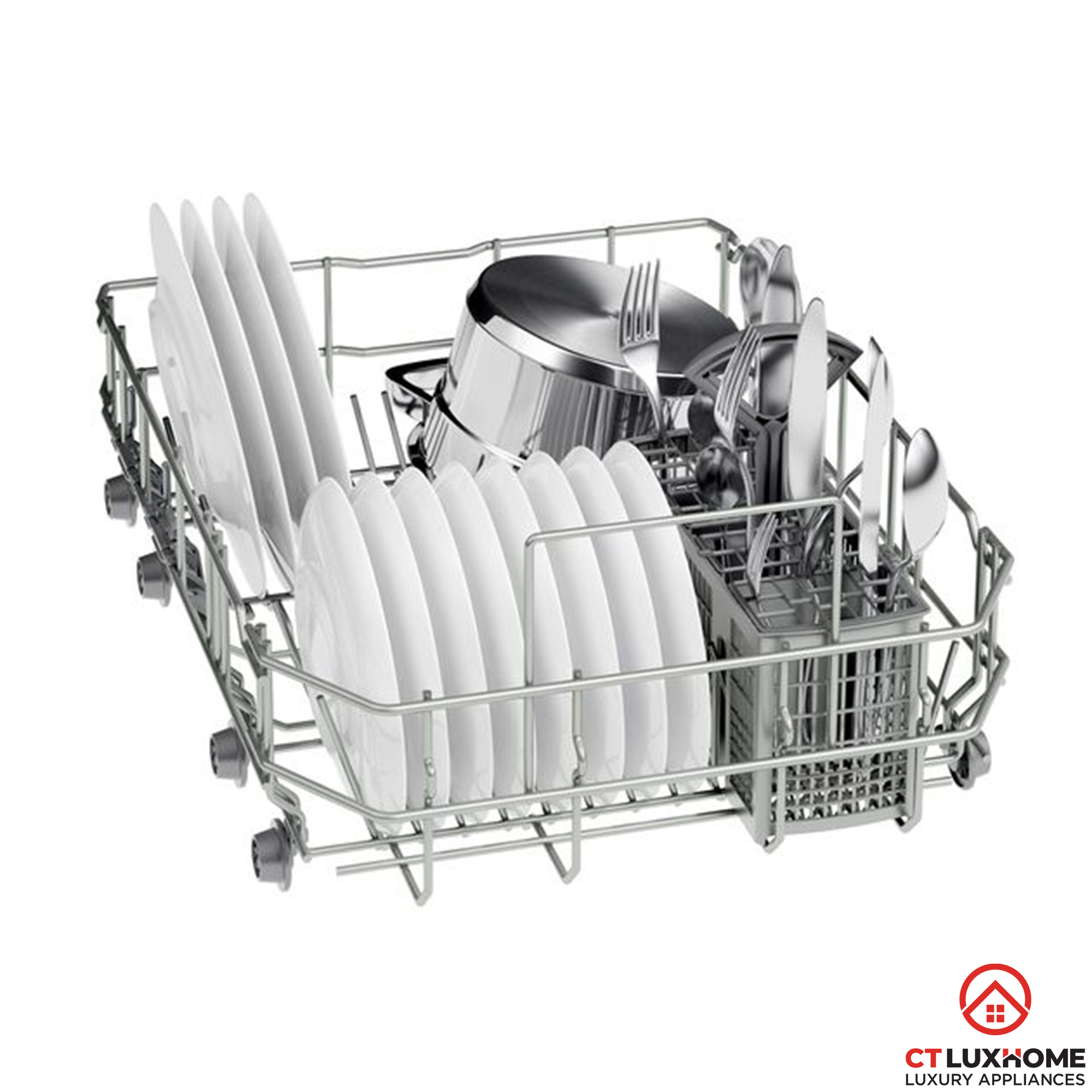 MÁY RỬA BÁT BOSCH BÁN ÂM SPI50E95EU SERIE 4 NGANG 45CM