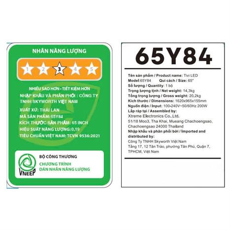 Google Tivi Coocaa 4K 65 inch 65Y84