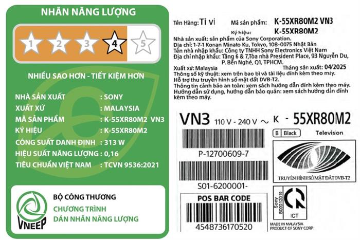 Google Tivi OLED Sony AI 4K 55 inch K-55XR80M2