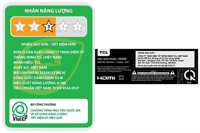 Google Tivi QLED TCL AI FHD 32 inch 32S5K