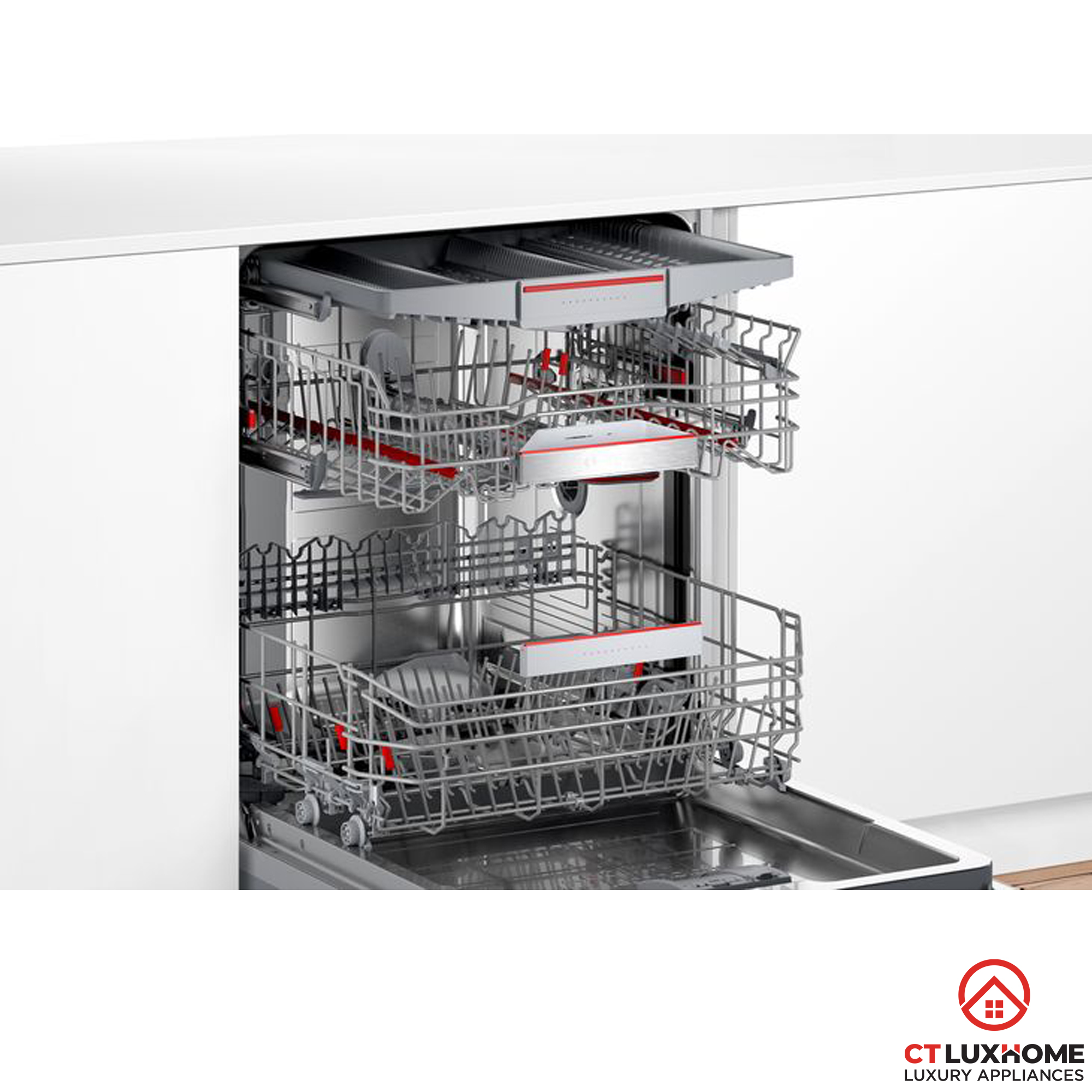 MÁY RỬA BÁT BOSCH ÂM TỦ SMV6ZCX49E SERIE 6 SẤY ZEOLITH