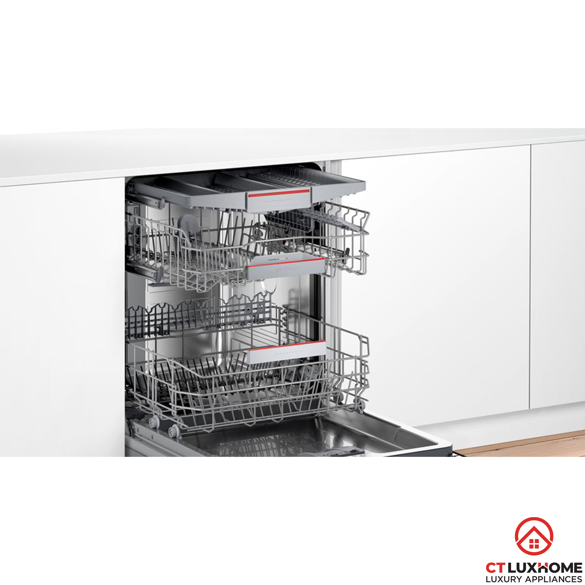 MÁY RỬA BÁT BÁN ÂM BOSCH SMI4ECS14E SERIE 4 13 BỘ