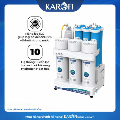 Máy lọc nước RO Karofi KAQ-U03 Pro