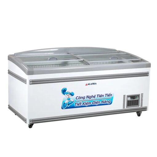 Tủ đông nằm kính phẳng Alaska KN-450 740 lít