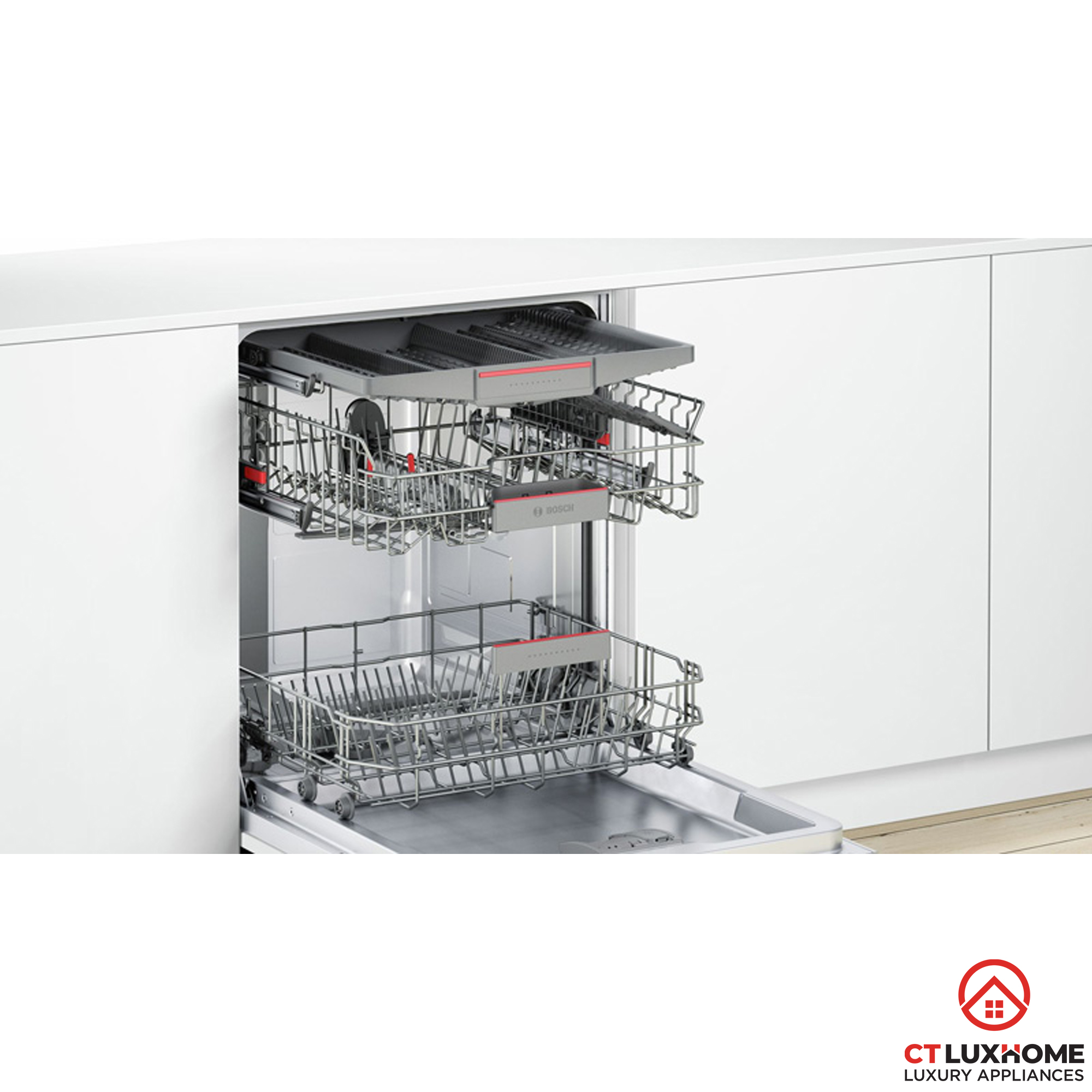 MÁY RỬA BÁT BÁN ÂM BOSCH SMI68MS07E SERIE 6 13 BỘ