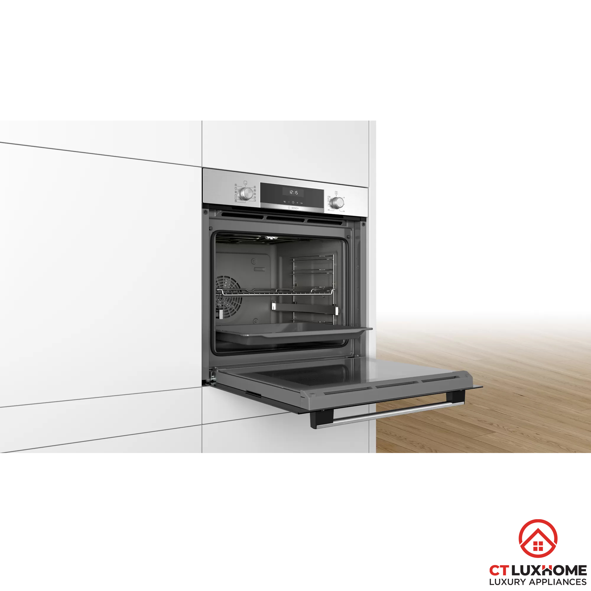 LÒ NƯỚNG ÂM TỦ BOSCH HBA5570S0B SERIE 6 71L AUTOPILOT 10