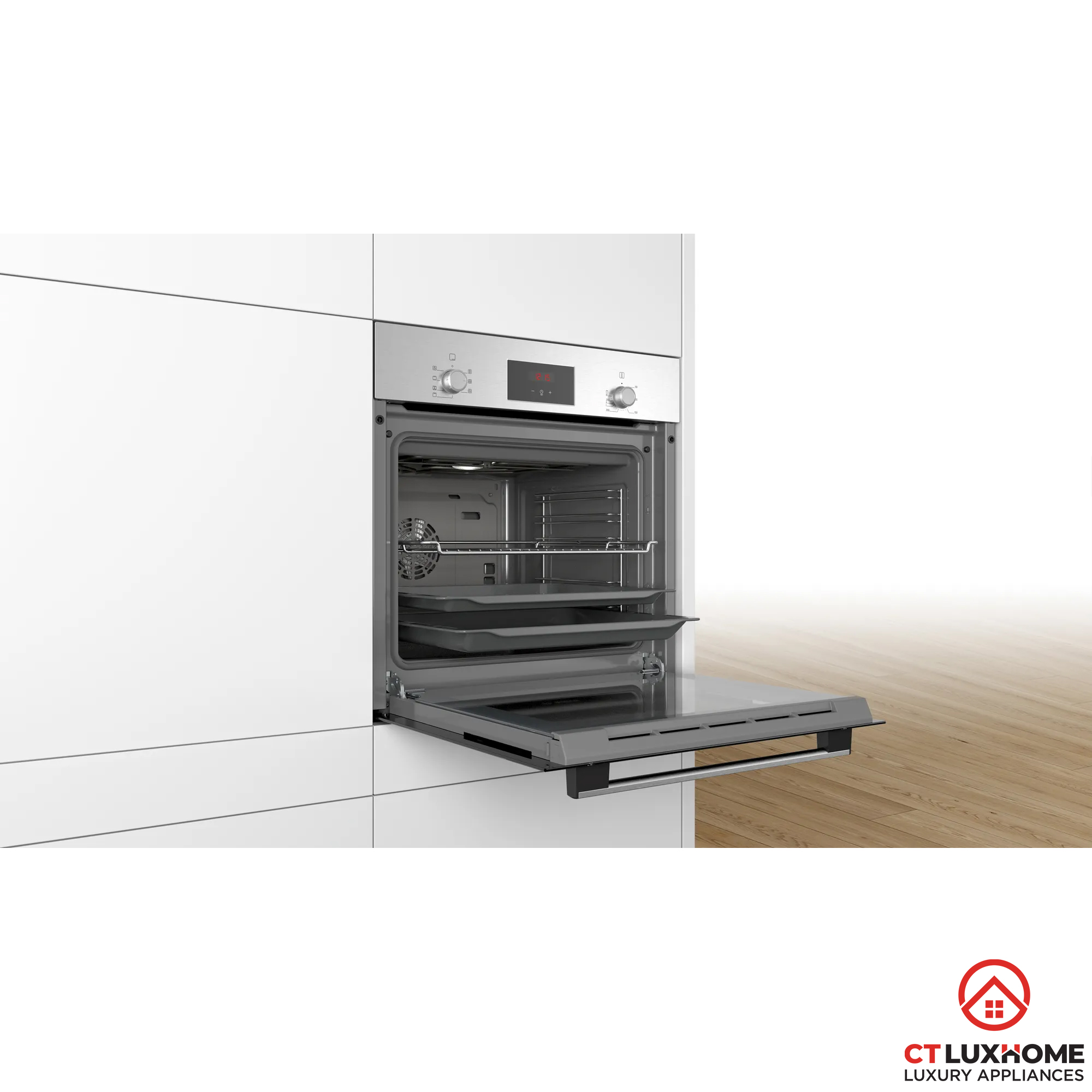 LÒ NƯỚNG ÂM TỦ BOSCH HBF133BS0A SERIE 2 66L MẶT INOX