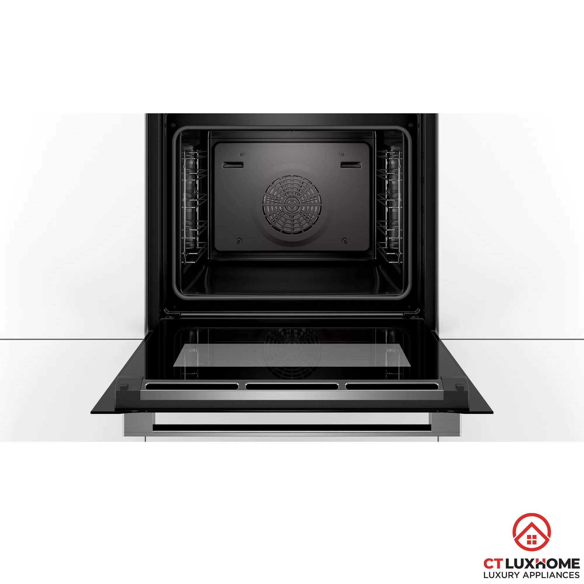 LÒ NƯỚNG ÂM TỦ BOSCH HBG635BB1 SERIE 8 71L ECOCLEAN