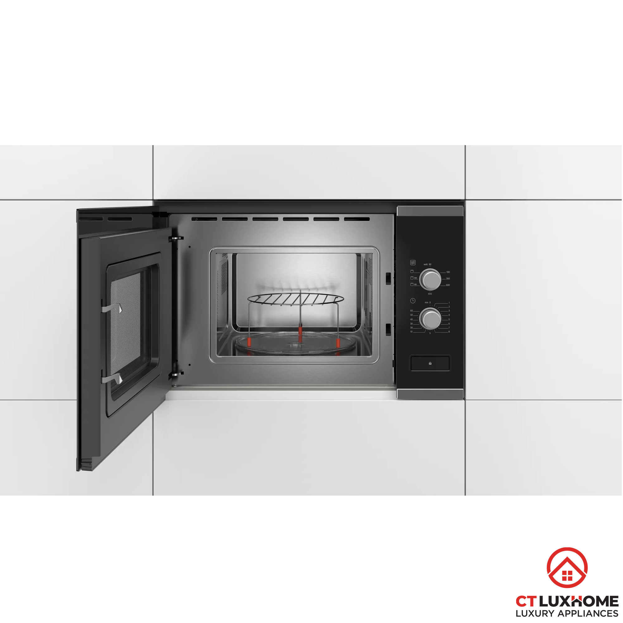 LÒ VI SÓNG ÂM TỦ BOSCH BEL520MS0K SERIE 4 20 LÍT MẶT KÍNH ĐEN