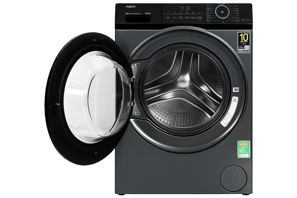 Máy Giặt Aqua Inverter 9.5 Kg cửa ngang AQD-A952J BK