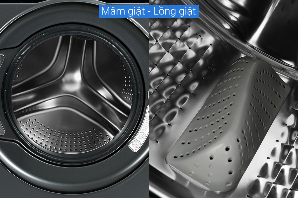 Máy Giặt Aqua Inverter 9.5 Kg cửa ngang AQD-A952J BK