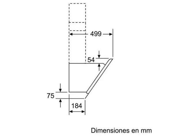 Máy hút mùi kính vát Bosch 60cm DWK67CM60B serie 4