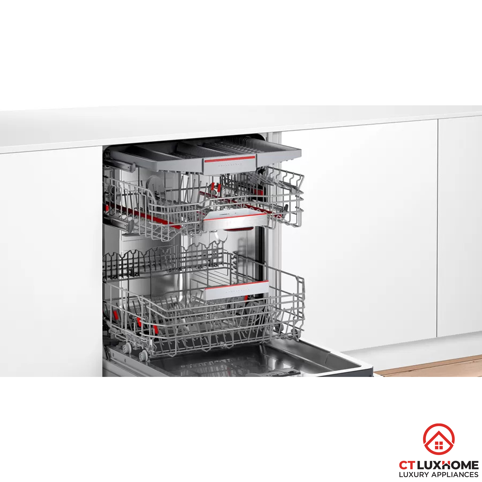 MÁY RỬA BÁT BOSCH BÁN ÂM SMI6ECS57E SERIE 6 14 BỘ