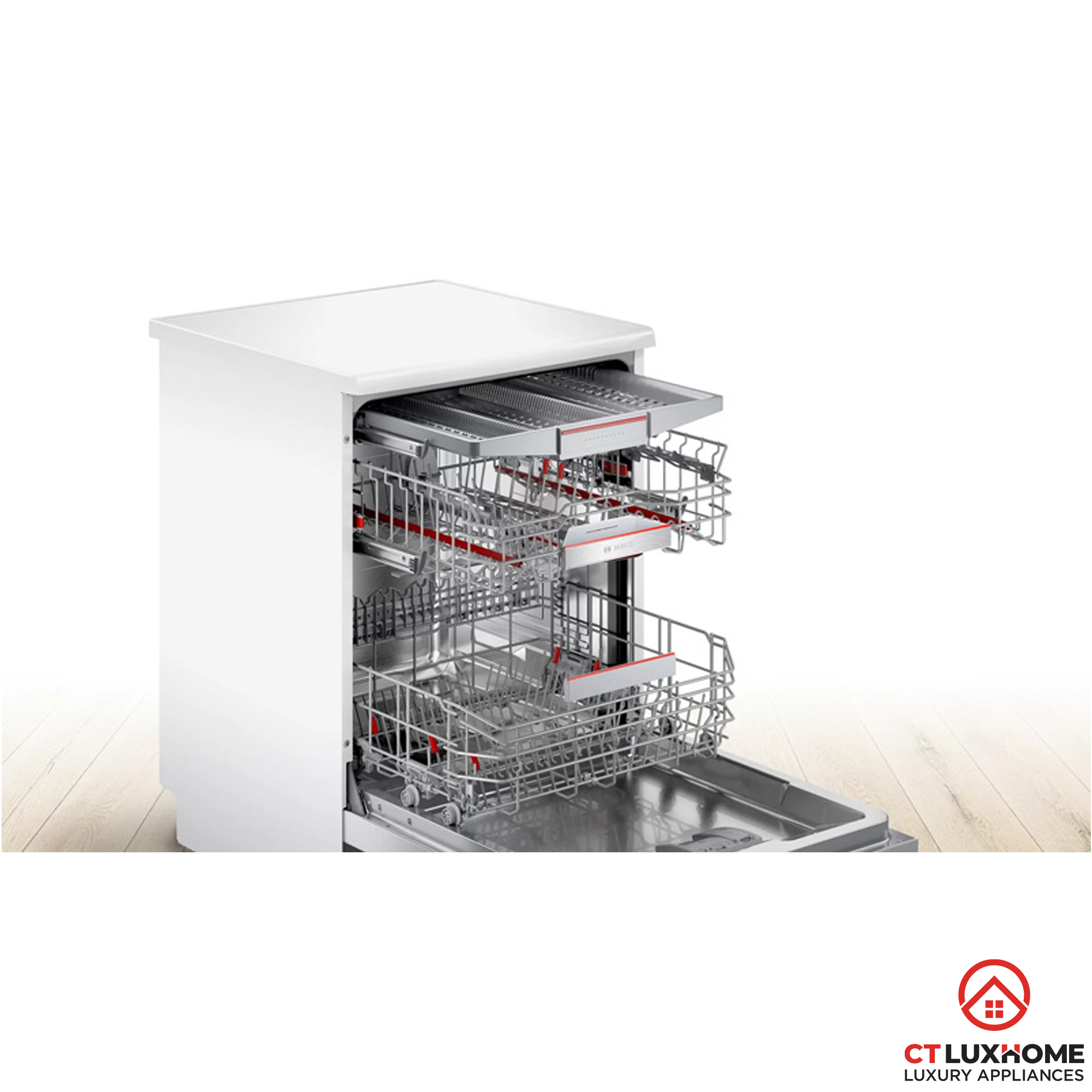 MÁY RỬA BÁT BOSCH ĐỘC LẬP SMS6ECW57E SERIE 6 14 BỘ