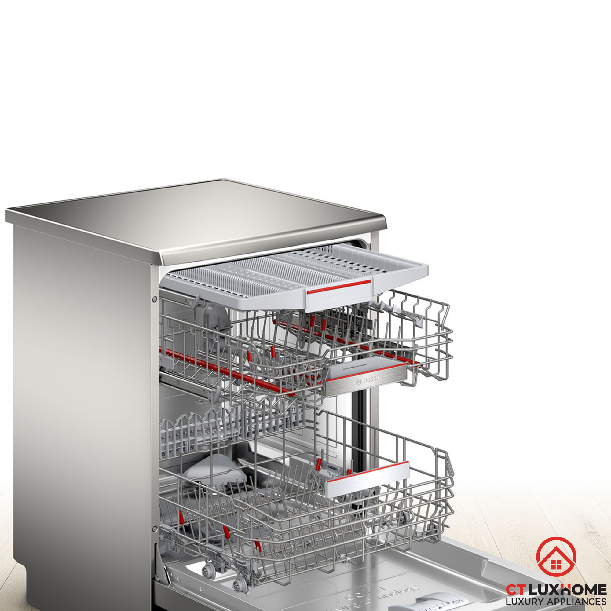 MÁY RỬA BÁT BOSCH ĐỘC LẬP SMS6ZCI14E SERIE 6 SẤY ZEOLITH