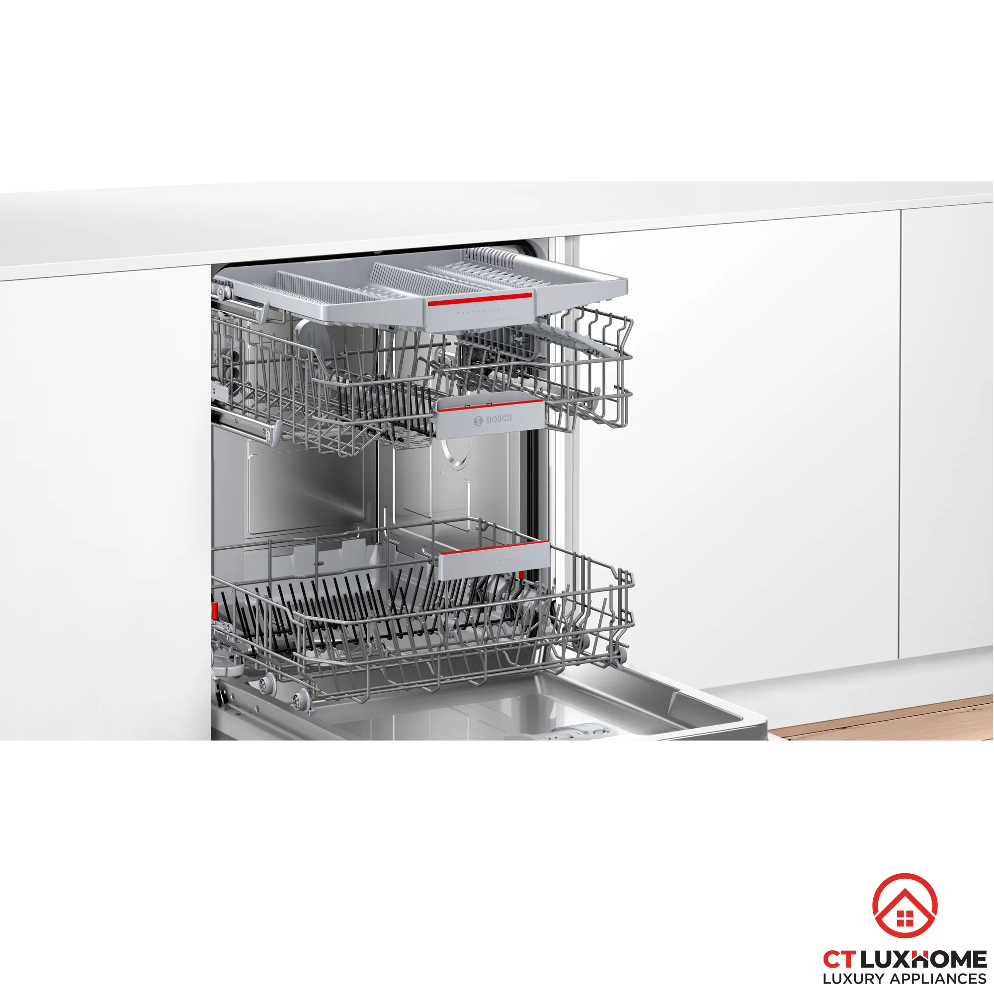 MÁY RỬA BÁT ÂM TỦ BOSCH SMV4HVX31E SERIE 4 13 BỘ