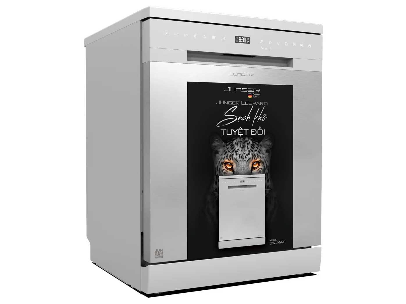 Máy rửa bát 15 bộ Junger Leopard DWJ-140 10.9 lít