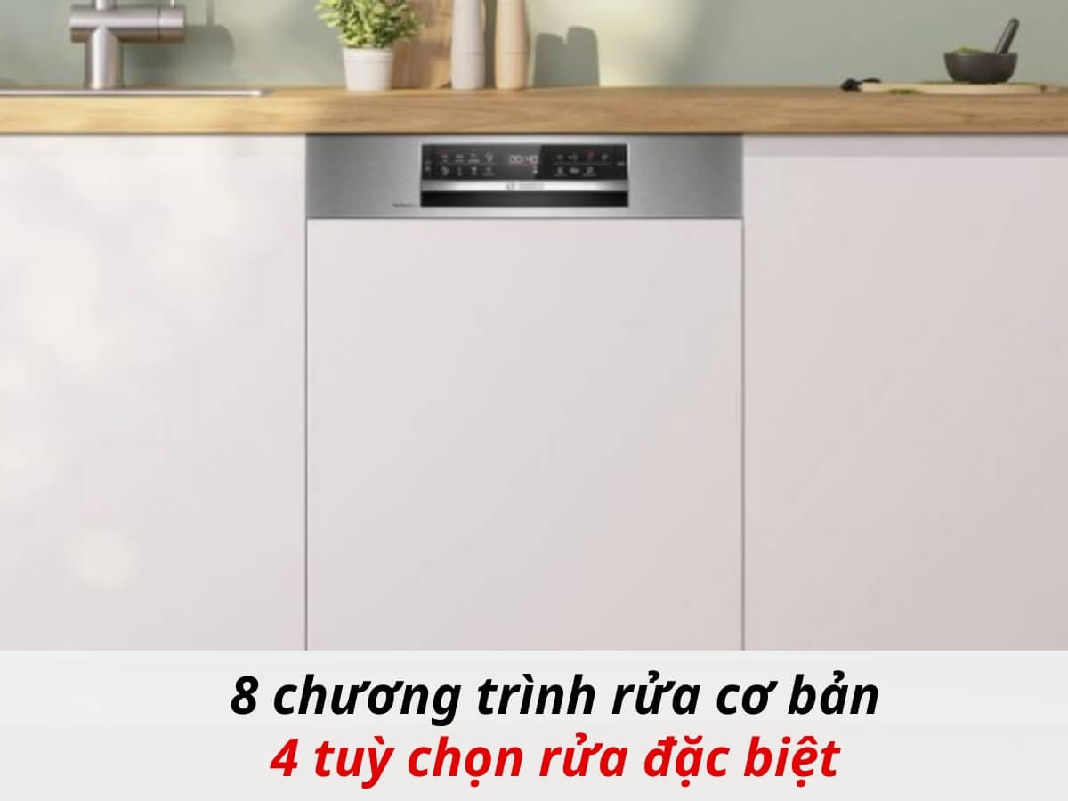 Máy rửa bát âm tủ 14 bộ Bosch SMI6ZCS16E