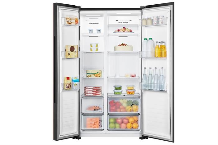 Tủ lạnh Hisense Inverter 519 lít Side By Side RS668N4EW-PU