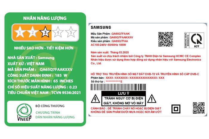 Smart Tivi QLED Tivi 4K 65 inch  Samsung QA65Q7FA