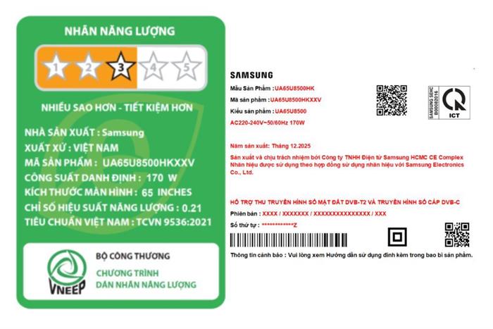 Smart Tivi Samsung 4K 65 inch UA65U8500H
