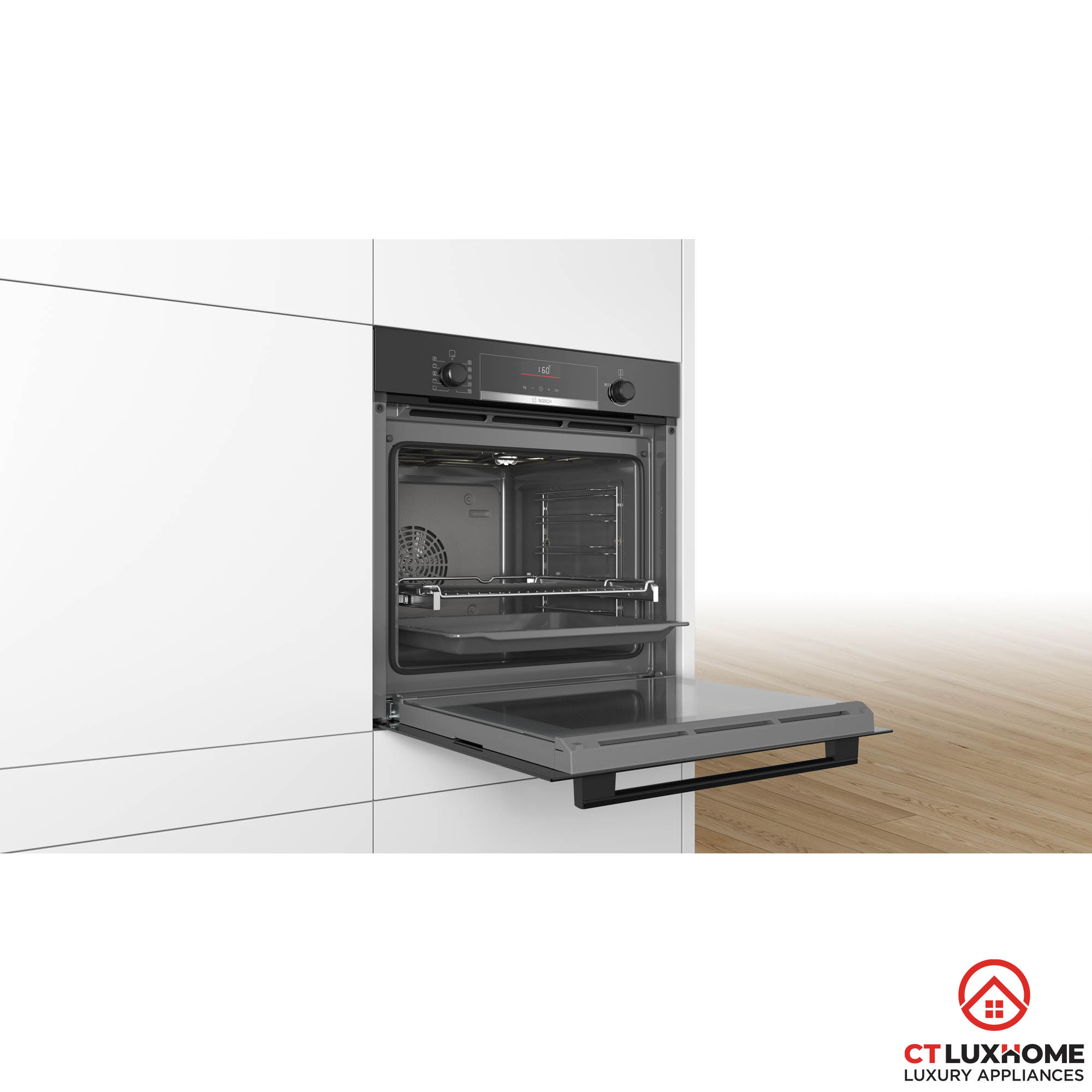 LÒ NƯỚNG ÂM TỦ BOSCH HBA5360B0 SERIE 6 71L ECOCLEAN