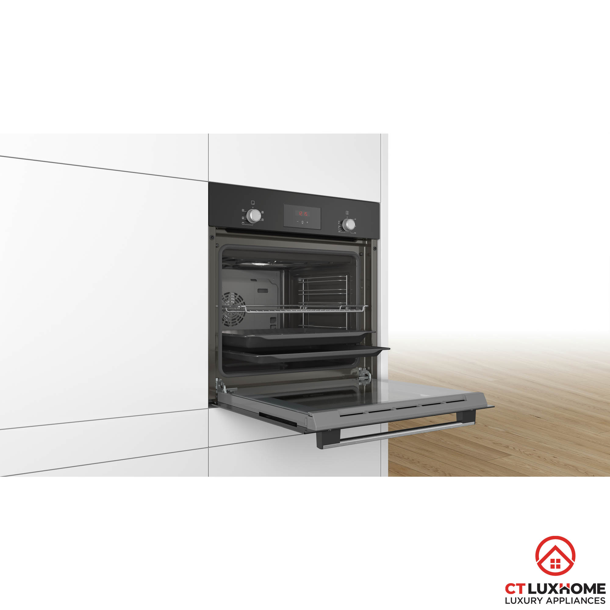 LÒ NƯỚNG ÂM TỦ BOSCH HBF134EB0K SERIE 2 66L